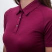 Obrázek SENSOR MERINO ACTIVE POLO dámské triko kr.rukáv lilla