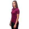 Obrázek SENSOR MERINO ACTIVE POLO dámské triko kr.rukáv lilla