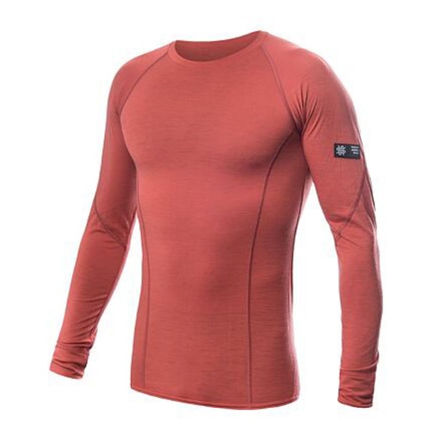 Obrázek SENSOR MERINO ACTIVE pánské triko dl.rukáv terracotta