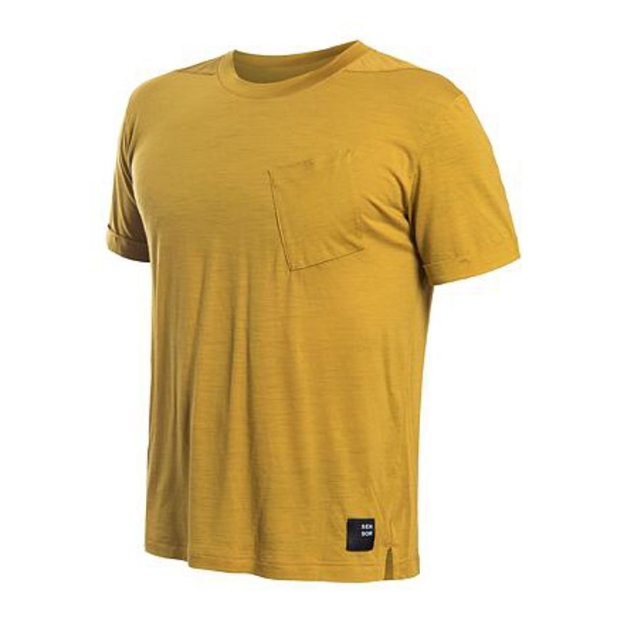 Obrázek SENSOR MERINO AIR traveller pánské triko kr.rukáv mustard