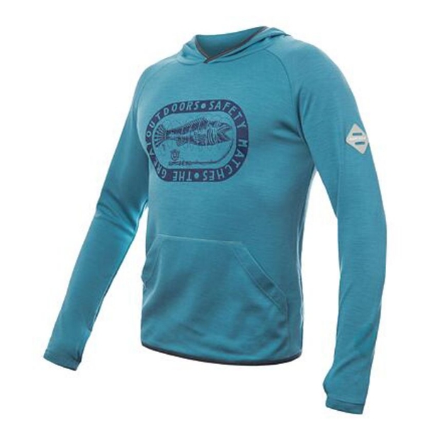 Obrázek SENSOR MERINO UPPER OUTDOORS pánská mikina klokanka mint blue