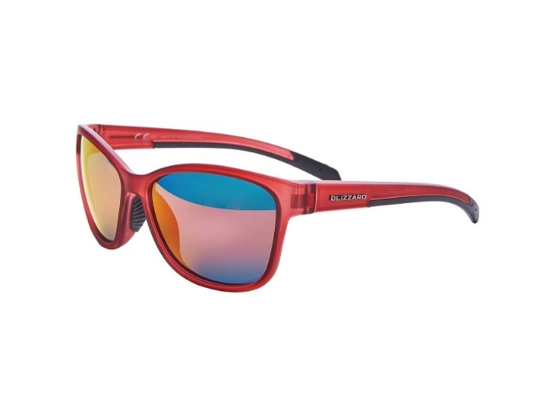 Obrázek BLIZZARD sun glasses POLSF702140 rubber trans. dark red 65-16-135