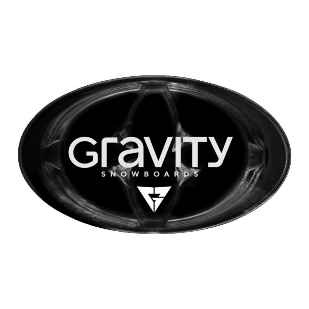 Obrázek Grip GRAVITY LOGO Mat Black/White