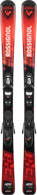 Obrázek Rossignol HERO JR 100-140 KID-X + KID 4 GW B76 BLACK/RANJY02+FCKKK01