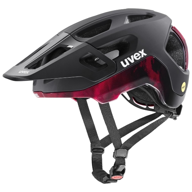 Obrázek UVEX HELMA REACT MIPS BLACK-RUBY RED