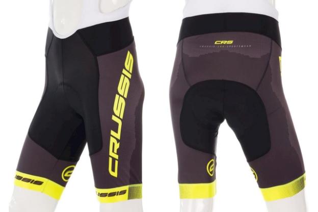 Obrázek Crussis  Cyklistické kraťasy se šlemi CRUSSIS, černá/žlutá