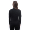 Obrázek SENSOR MERINO UPPER dámská mikina krátký zip černá