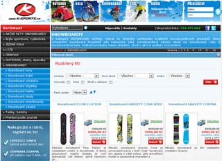 K-sports 2011 nový e-shop